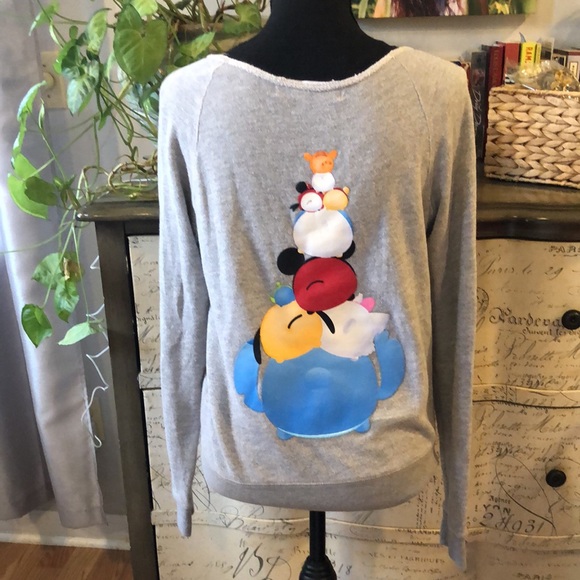DISNEY STORE BABY DISNEY CHARACTERS SWEATSHIRT GRAY MULTI SIZE MEDIUM - Picture 4 of 11